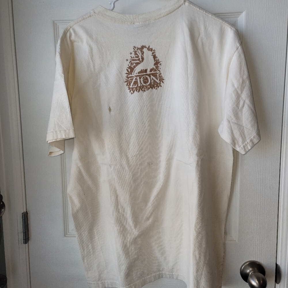 Mens Vintage Bob Marley 2004 Zion Brand Short Sleeve Crew Neck T-shirt SZ L - Picture 2 of 12